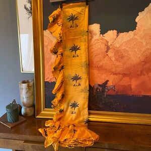 Coniglio Palm Beach Ruffle Power Pareo | Cotton Gauze